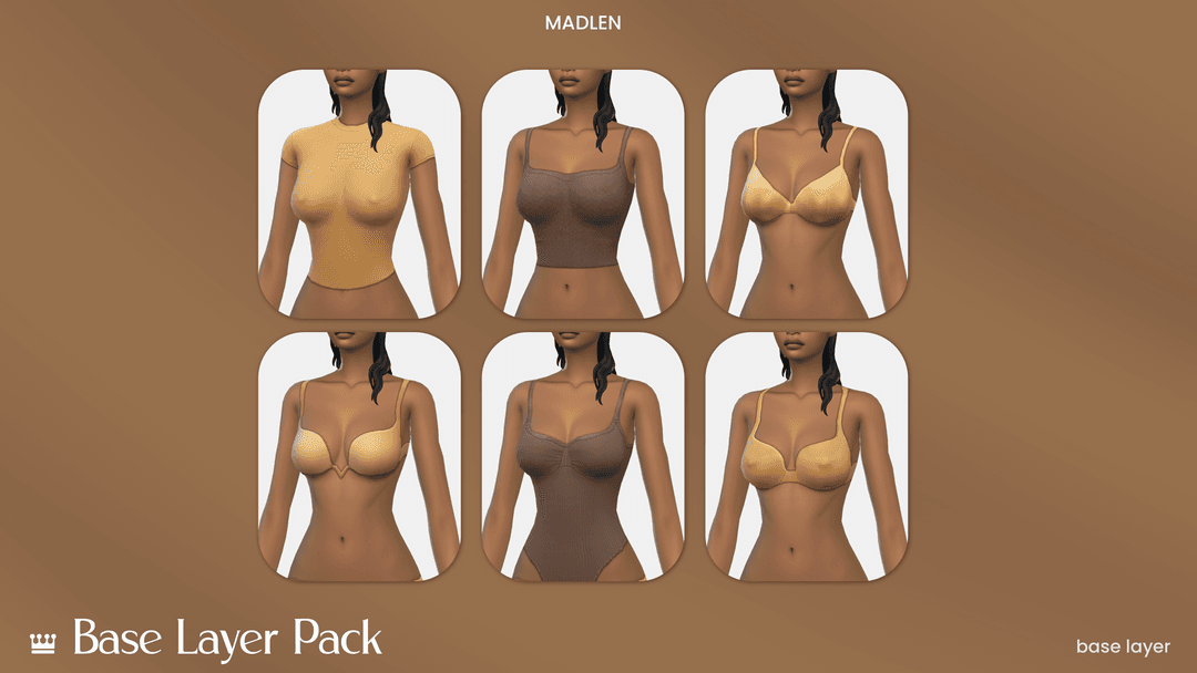 Галерея мода Базовый слой одежды Base Layer Pack #1